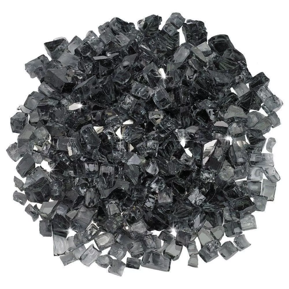 Gray Reflective 1/2″ Fire Glass