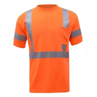 GSS Class 3 Hi Vis Orange Short Sleeve T-Shirt 5008