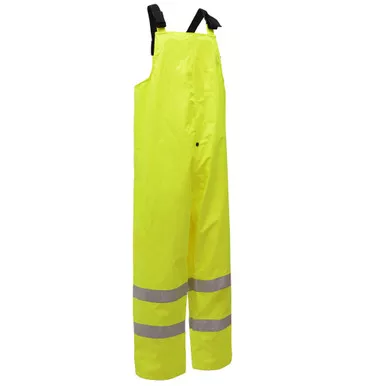 GSS Class E Hi Vis Lime Rain Bib 6807