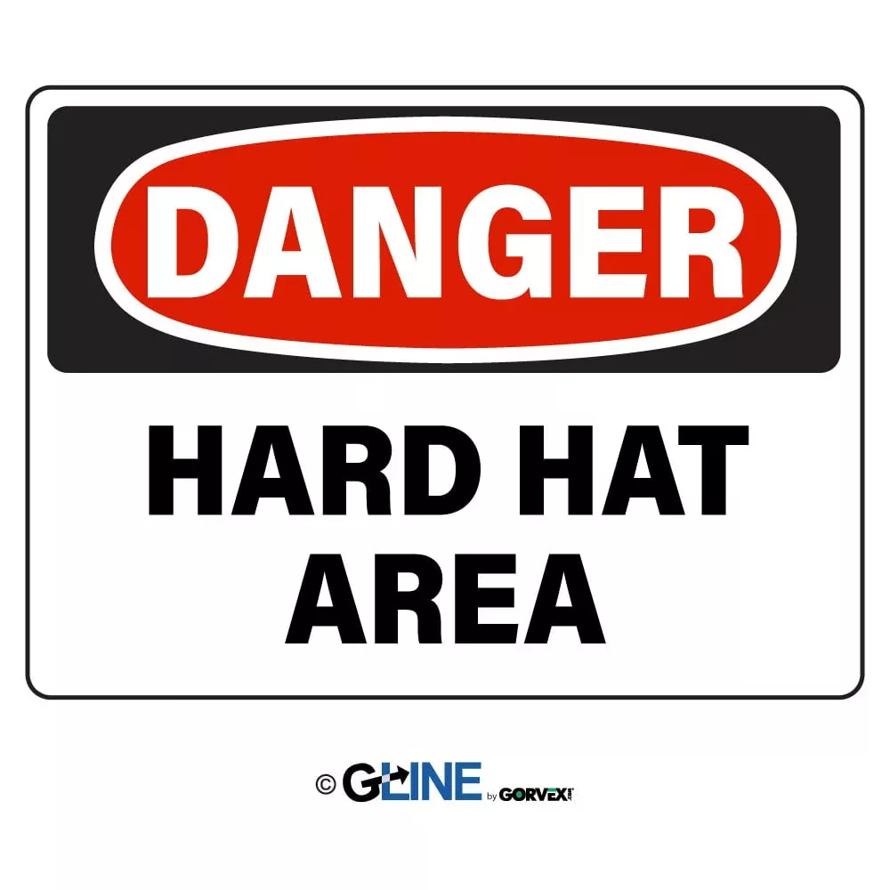 Hard Hat Area – Danger Sign
