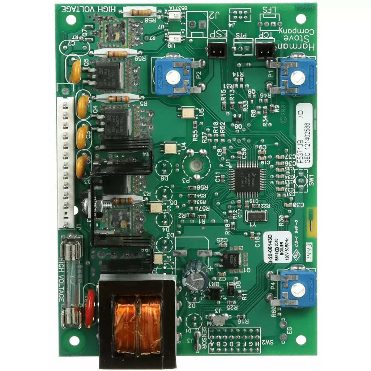 Harman PB105 & HF60 Control Board: 1-00-06143