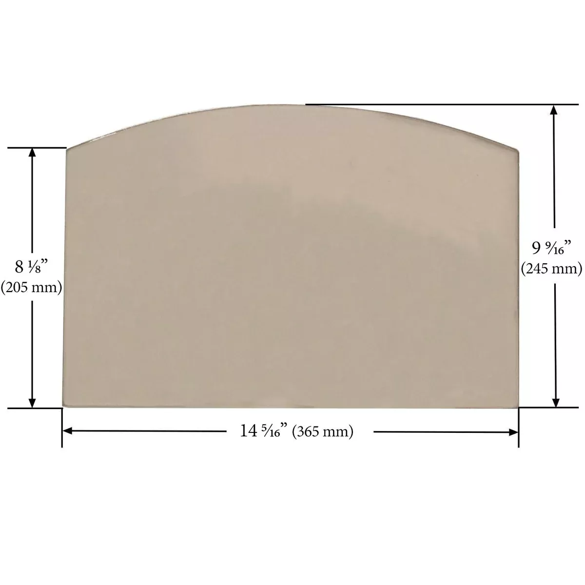 Hearthstone Craftsbury 8390 Glass (14 5/16" x 9 9/16"): (3030-047) 93-58905-AMP