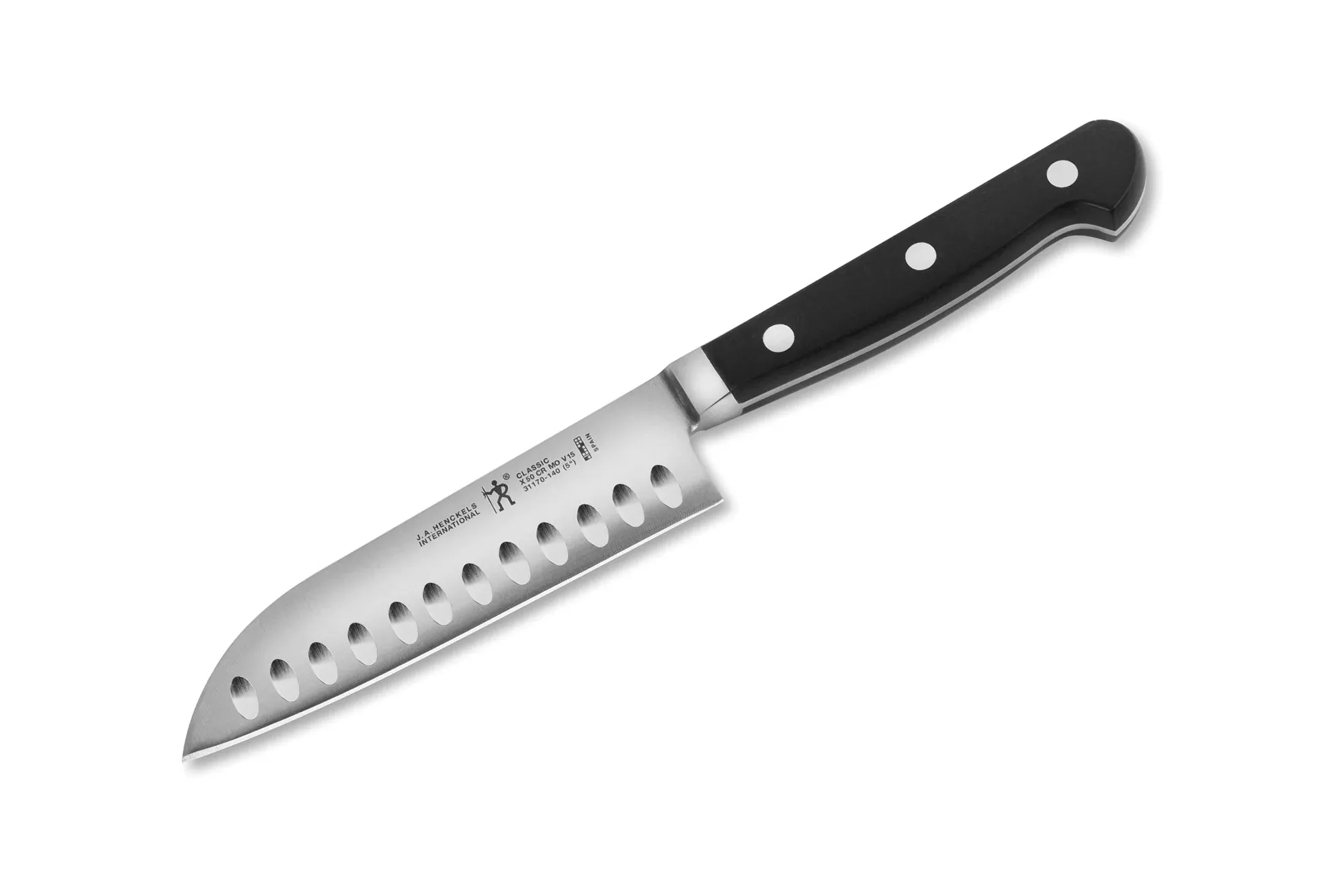 Henckels International Classic 5-Inch Hollow Edge Santoku Knife
