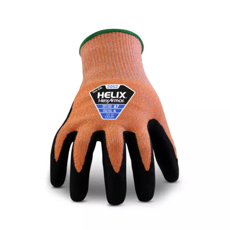 HexArmor Helix Hi Vis Cut Resistant Gloves- ANSI Cut Level – A7 – 2052