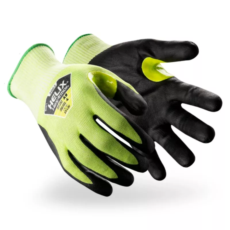HexArmor Helix Hi Vis Cut Resistant Gloves – ANSI Cut Level – A9 – 3062