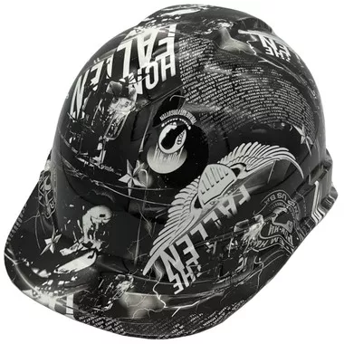 Honor The Fallen Hydro Dipped Cap Style Hard Hats