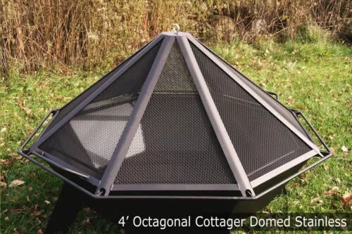 Iron Embers Cottager Spark Screen with LARGE Opening Doors