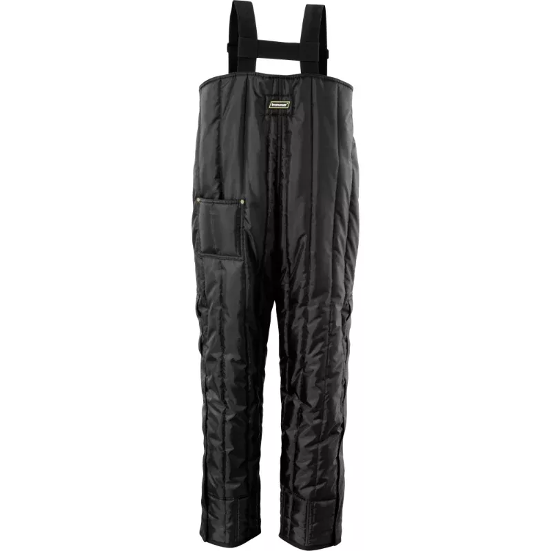 Ironwear Quilted Insulated Low Bib Overalls – Black – 6935