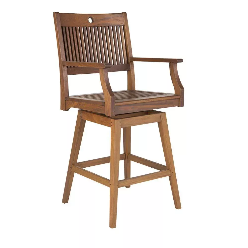 Jensen Outdoor Opal Swivel Counter Height Armchair