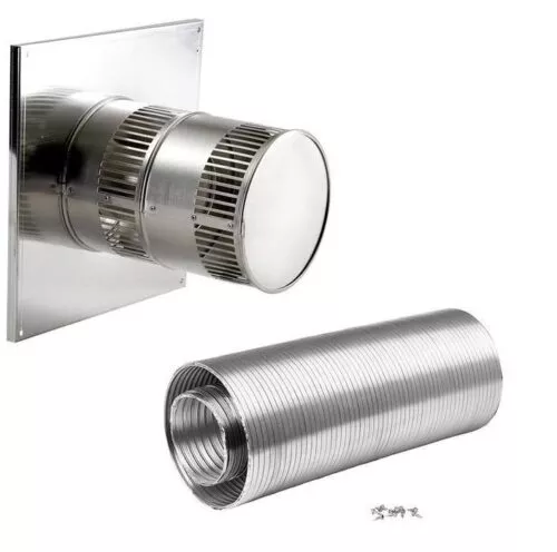 Kingsman Marquis Universal Gas Fireplace Horizontal Vent Termination Kit (ZDVHSK)
