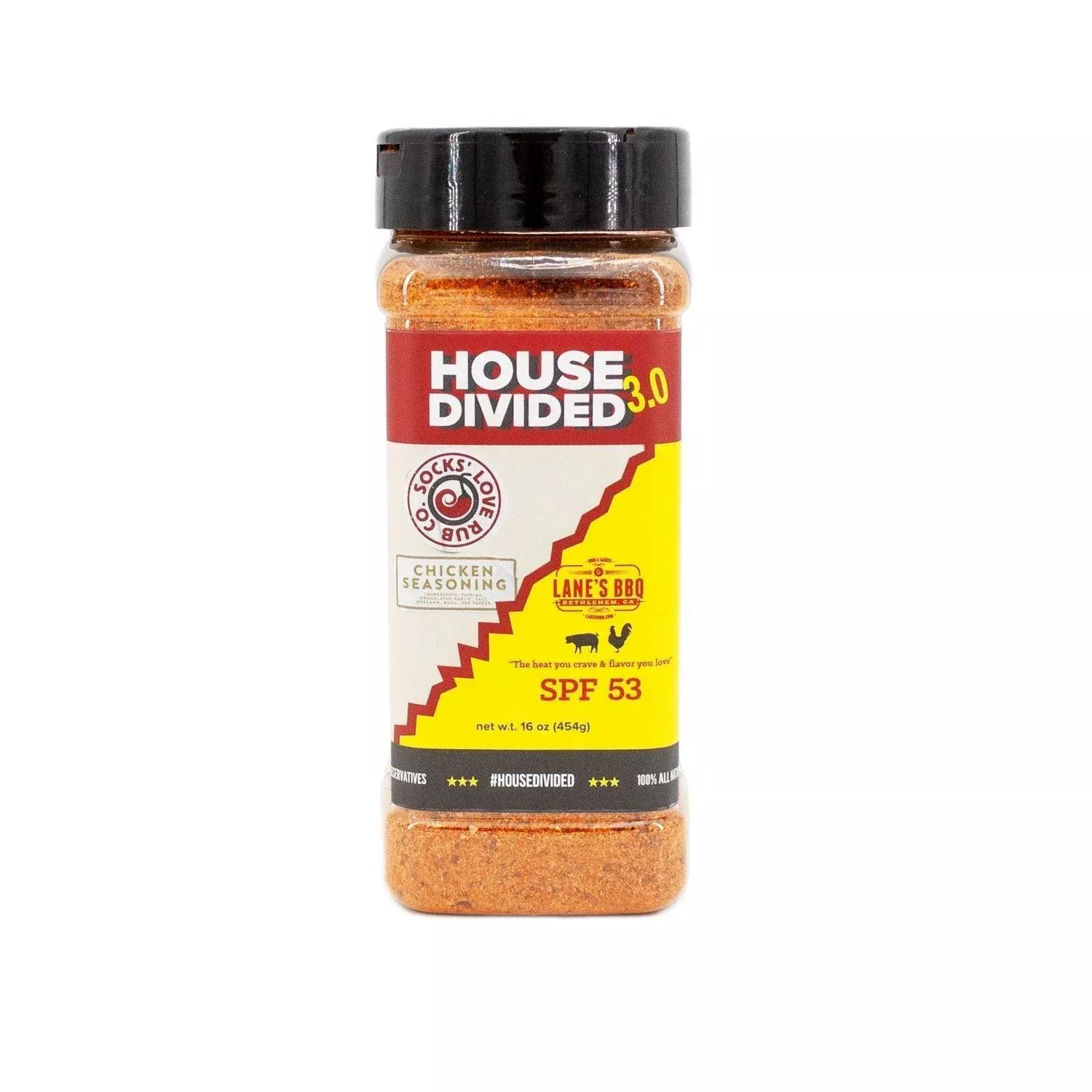 Lane’s BBQ House Divided 3.0 (SPF-53 & Sock’s Love Chicken) Rub