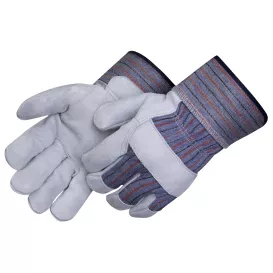 Liberty Safety 3250A Premium Leather Palm Work Gloves - 2.5" Rubberized Cuff
