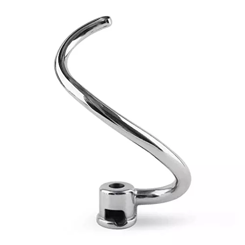 LMEI Replacement Parts KSMC7QDH Stainless Steel Spiral Dough Hook,Compatible with KitchenAid 7 and 8 Quart Commercial Stand Mixers