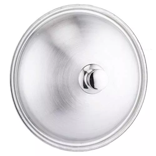 Luxshiny Skillet Stainless Steel Universal Lid, Thickened Pot Cover With Vent For Pots And Pans
