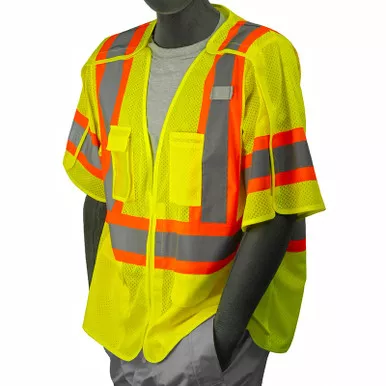 Majestic Class 3 Hi Vis Yellow Breakaway Vest 75-3305
