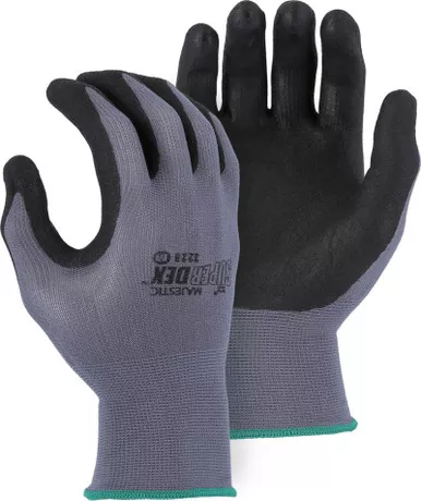 Majestic SuperDex Micro Foam Nitrile Palm Coated Gloves 3228 - Box of 12 Pair