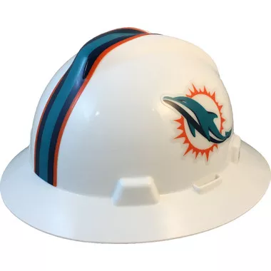 Miami Dolphins Full Brim Hard Hats