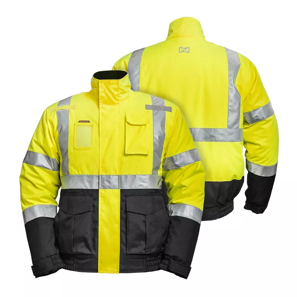 Mobile Warming MWJ19M04 Men’s Hi-Vis Heated Windproof Jacket
