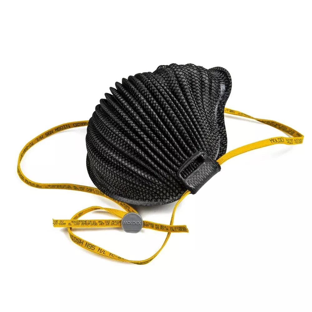 Moldex N95 AirWave Black Full Flange Respirator, 1 box (10 pieces)
