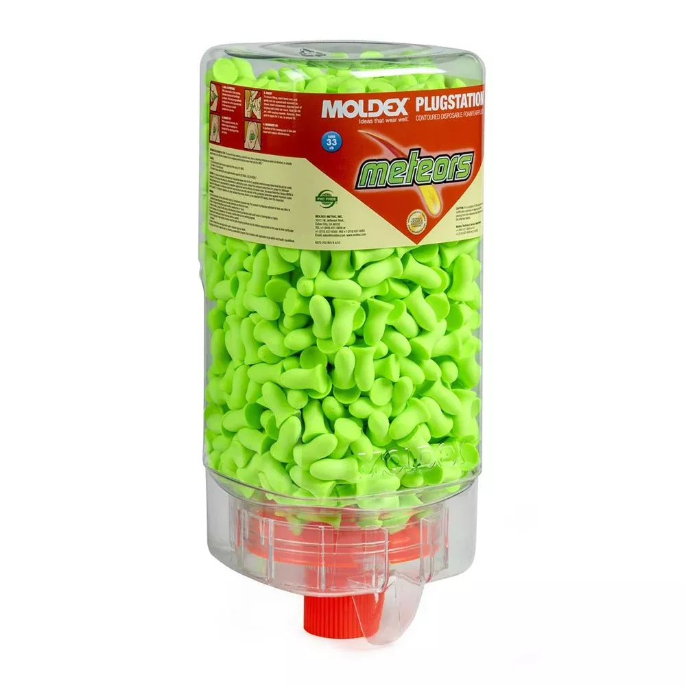 Moldex PlugStation 500 Pairs Meteors 6875, NRR 33, 1 dispenser