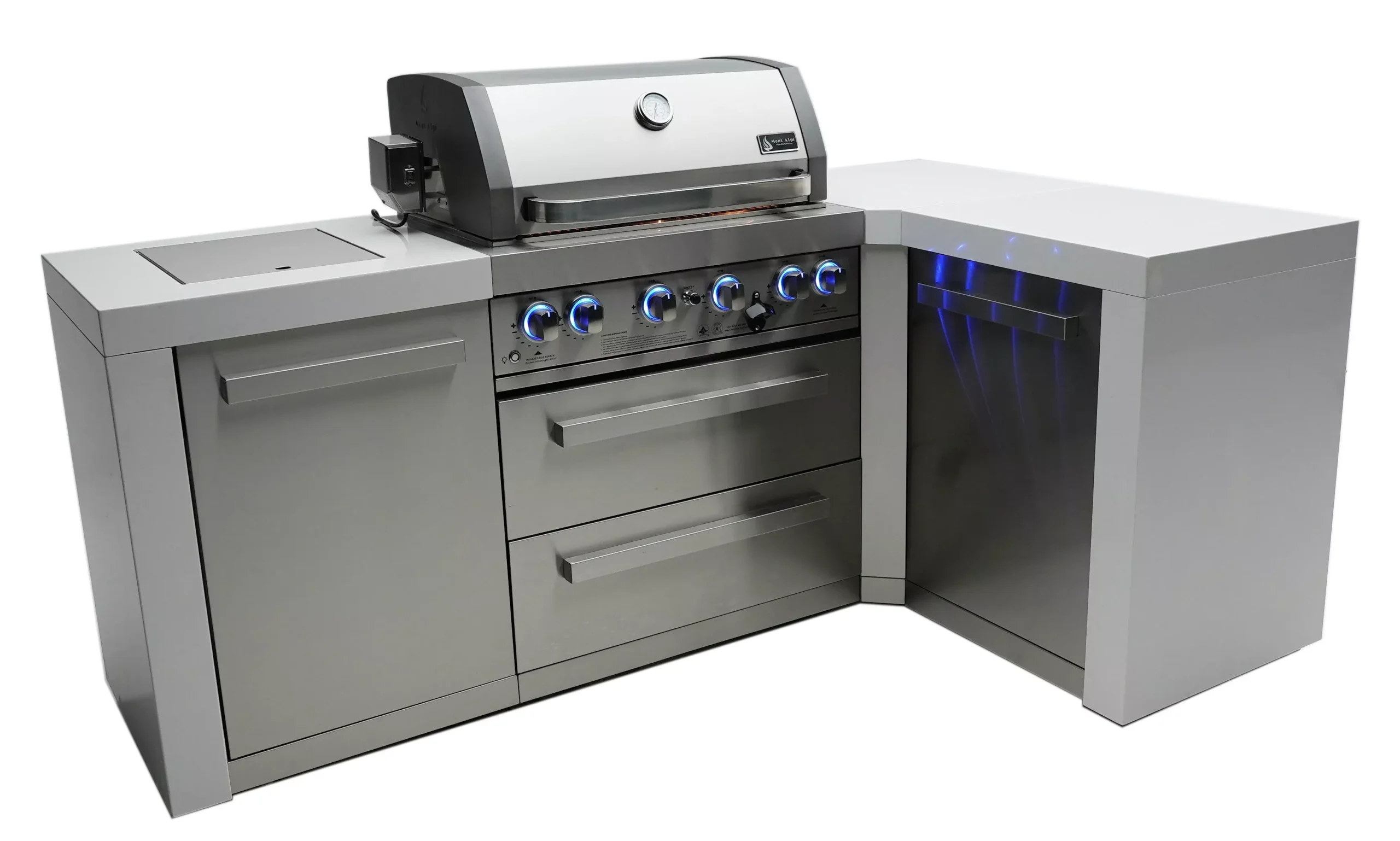 Mont Alpi 400 Deluxe Island with a 90 Degree Corner – MAi400-D90