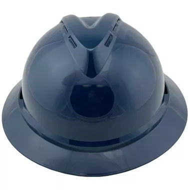 MSA Advance Full Brim Vented Hard hat with 6 point Ratchet Suspension Dark Blue