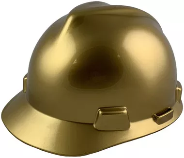MSA Cap Style Ceremonial Gold Hard Hats - Staz On Suspension