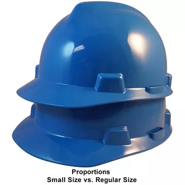 MSA Cap Style Small Hard Hats with Fas-Trac Suspensions Blue