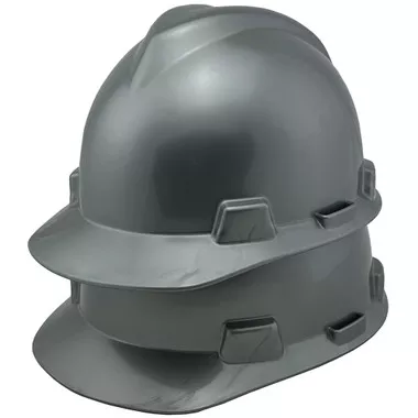 MSA Cap Style SMALL Hard Hats with Staz-On Suspensions Silver