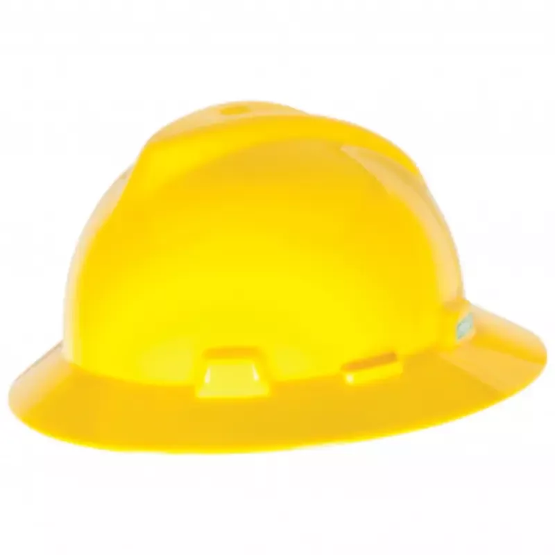 MSA Safety V-Gard Full Brim Hard Hat – Fas-Trac Suspension – 475366