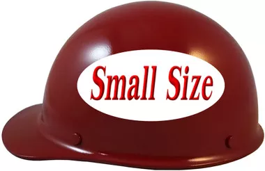 MSA Skullgard (SMALL SIZE) Cap Style Hard Hats with Ratchet Suspension - Maroon