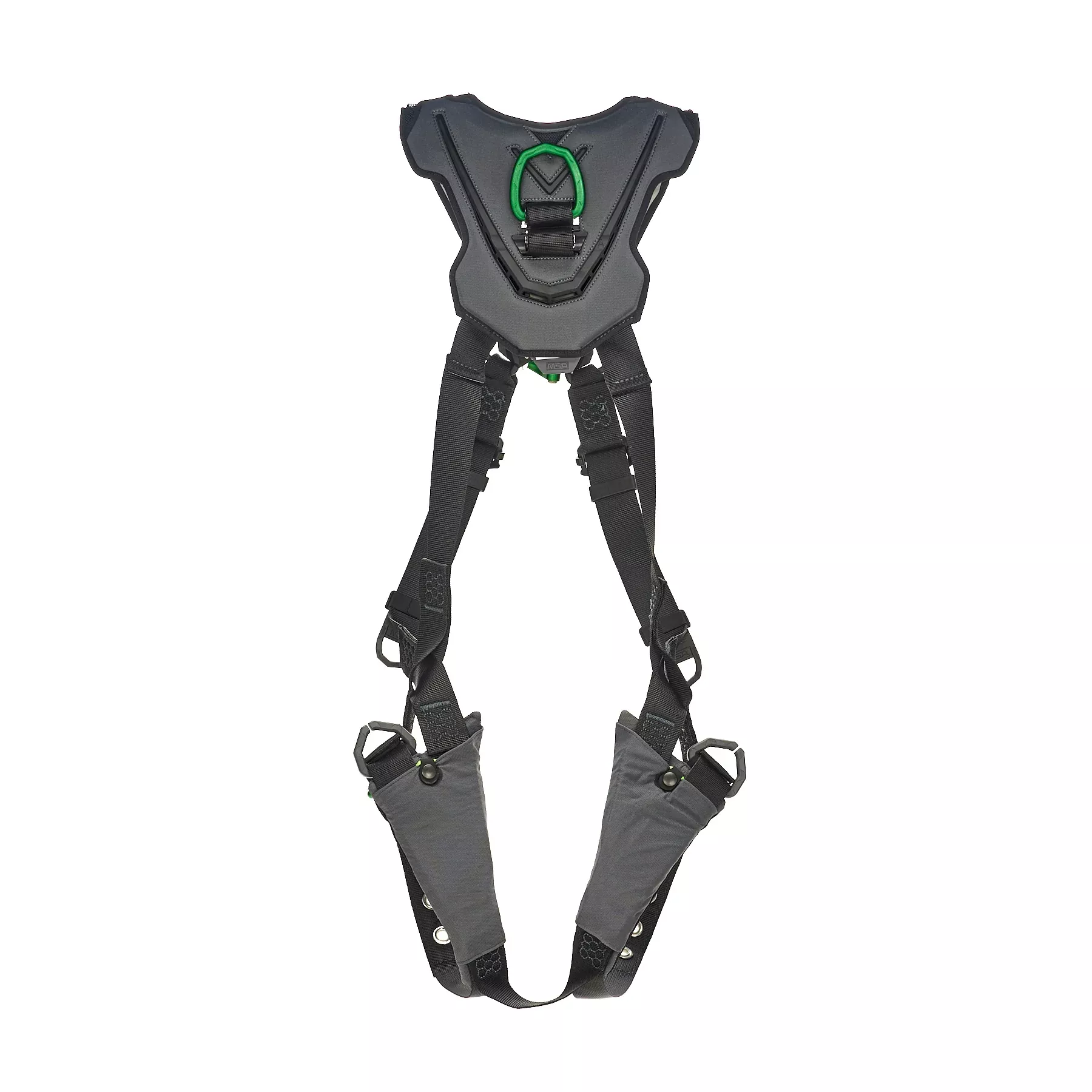 MSA V-FLEX Standard Harness w/Back & Front D-Rings - Tongue Buckle Leg Straps - Standard - 10211321