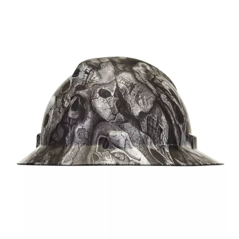 MSA V-Gard Hydro Dipped Full Brim Hard Hat with Ratchet Suspension