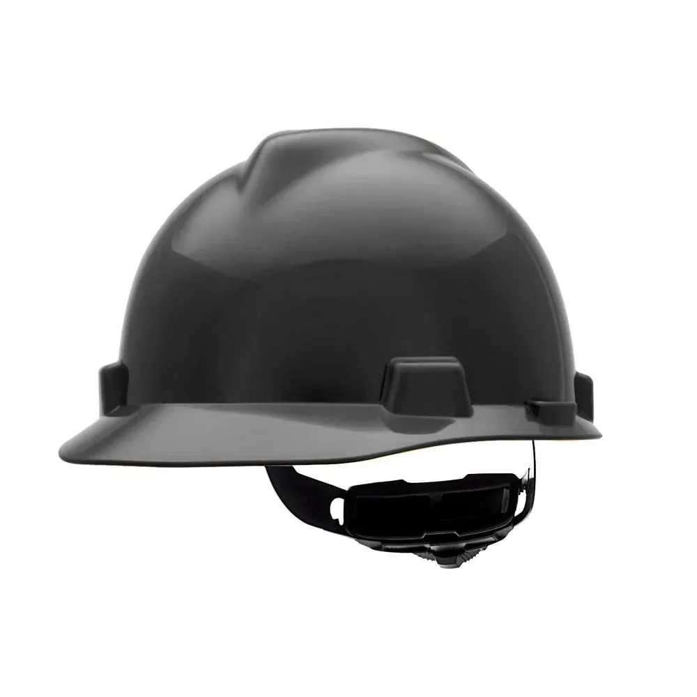 MSA V-Gard Slotted Cap Style Hard Hat with Gloss Finish