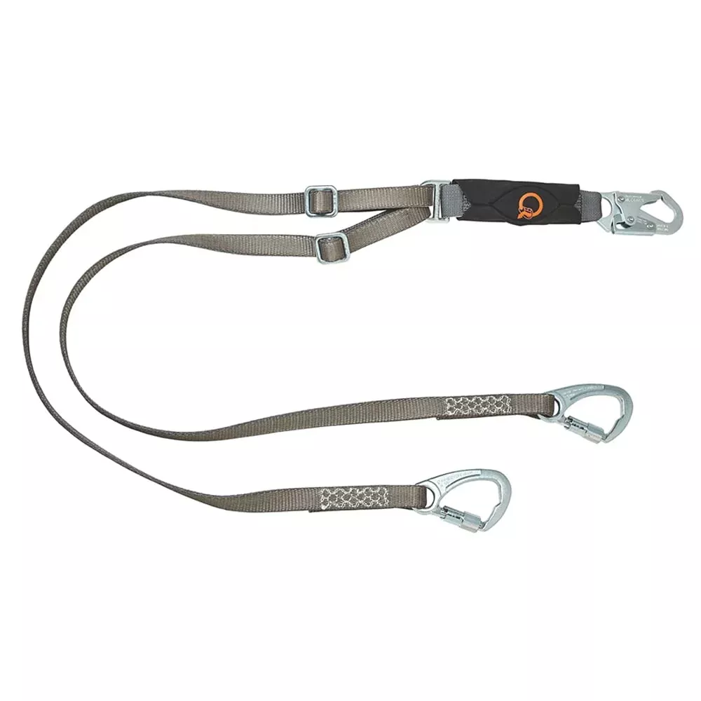 MSA V-SERIES™ 10193941 6' Tieback Twin-Leg Shock Absorbing Lanyard