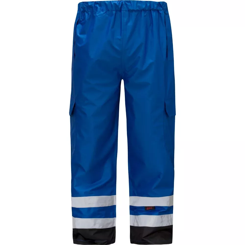 Non-ANSI Waterproof Rain Pants With Side Pockets