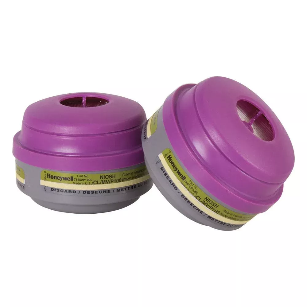 North N Series Mercury Vapor P100 Cartridge/Filter Combination, 1 pair