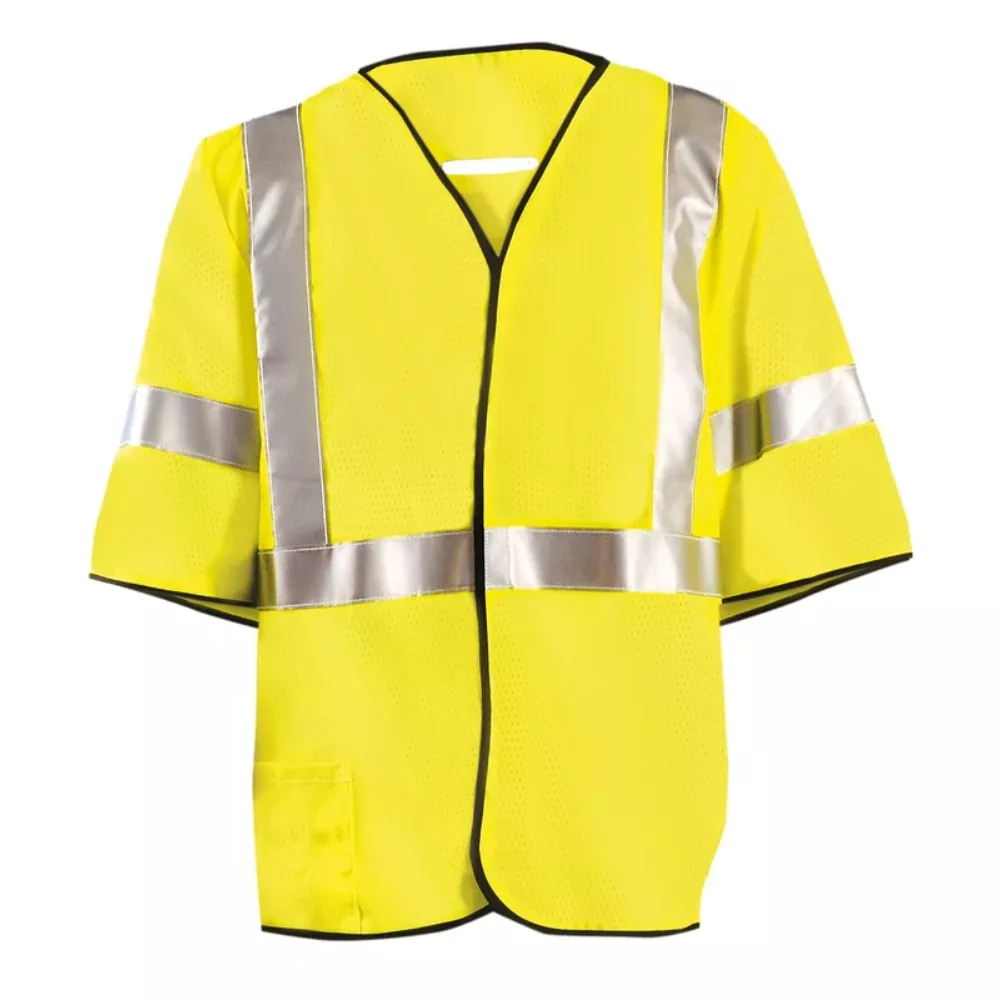 OccuNomix High Visibility Premium Flame Resistant FR Safety Vests – Yellow – Type R Class 3 – FR-VM2213