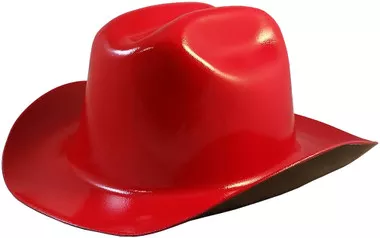 Outlaw Cowboy Hardhat with Ratchet Suspension Red
