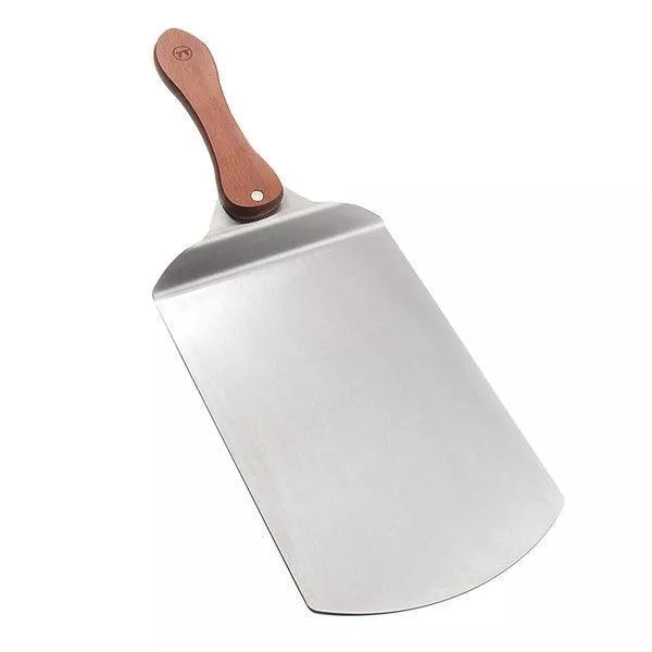 Outset Stainless Steel Pizza Peel with Folding Rosewood Handle