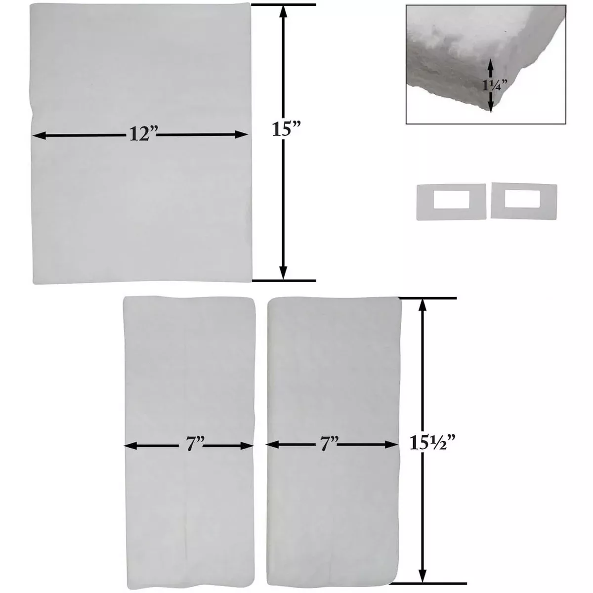 Pacific Energy Super Series Ceramic Baffle & Gasket Kit (SSER.5068.73): 80000374