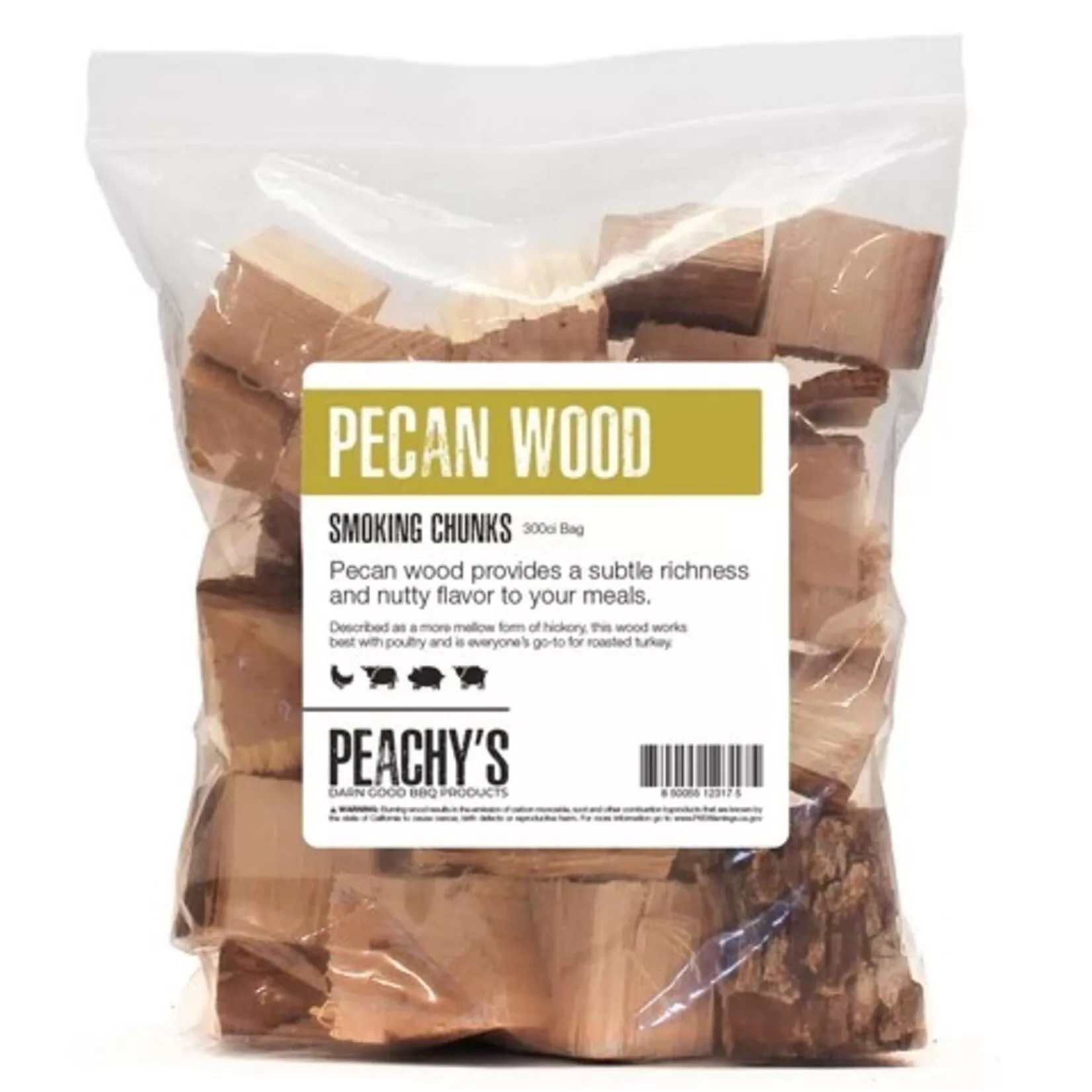 Peachy’s Chunks – Pecan (300cu.in.)