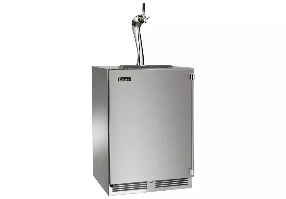 Perlick 24 Inch Indoor Beverage Dispenser with Solid Door and Lock
