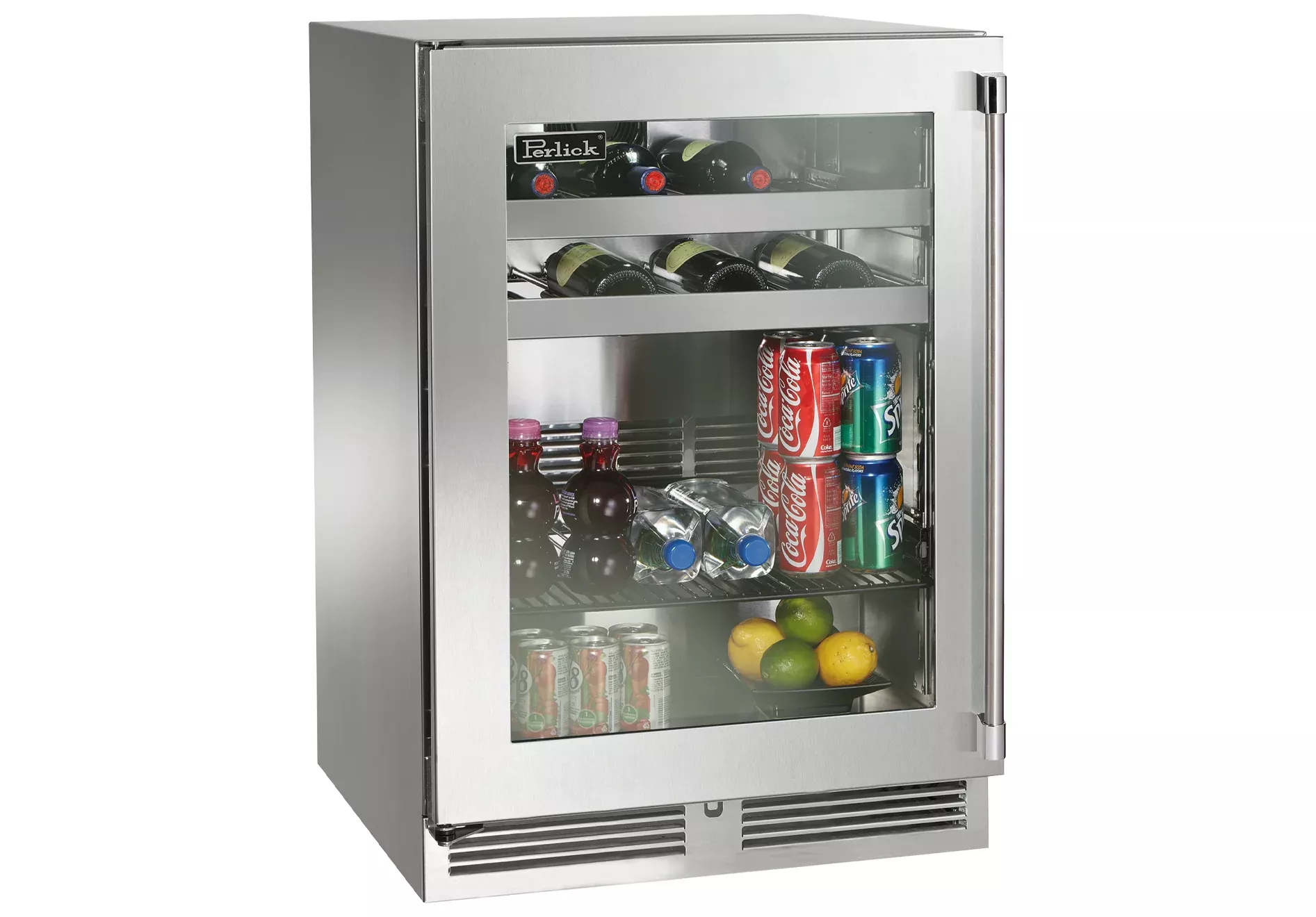 Perlick 24 Inch Outdoor Marine Grade Beverage Center with Solid, Glass, Panel Ready Door