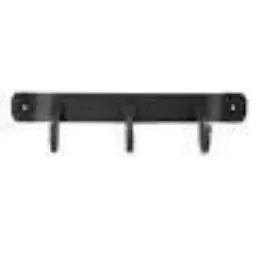 Pilgrim: 3 Hook Bracket – Black – 13″
