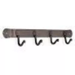 Pilgrim: 4 Hook Bracket – Black – 17″