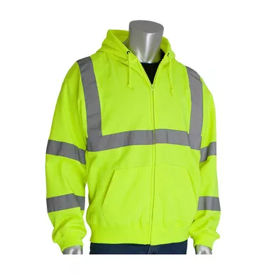 PIP Class 3 Hi Vis Hooded Sweatshirt 323-HSSE