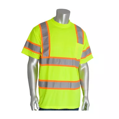 PIP Class 3 Hi Vis Short Sleeve T-Shirt Two Tone Tape 313-CNTSP