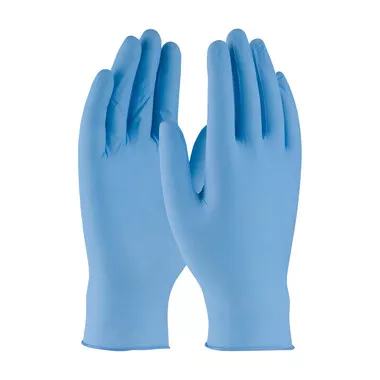 PIP Disposable Nitrile Glove, Powdered with Textured Grip - SizeLarge