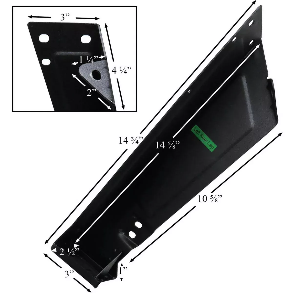 Pit Boss Series 5 and 7 Vertical Smoker Rear Left Leg, PBV57P1-15.2